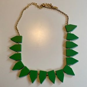Green triangle necklace